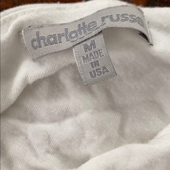 Charlotte Russe white crop top - Picture 3 of 7